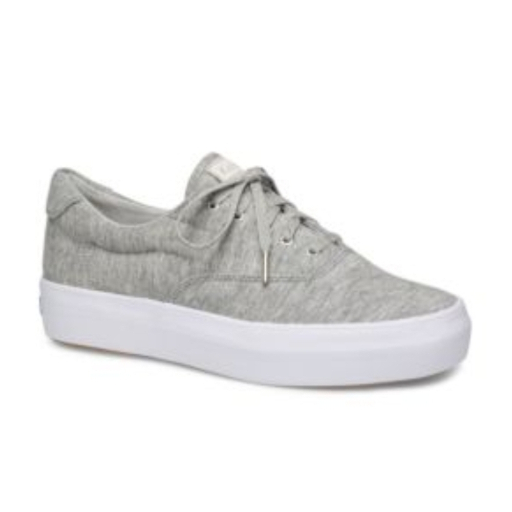 Keds Jersey Sneakers in Gray with White Accents Sz8.5 Gentle Used